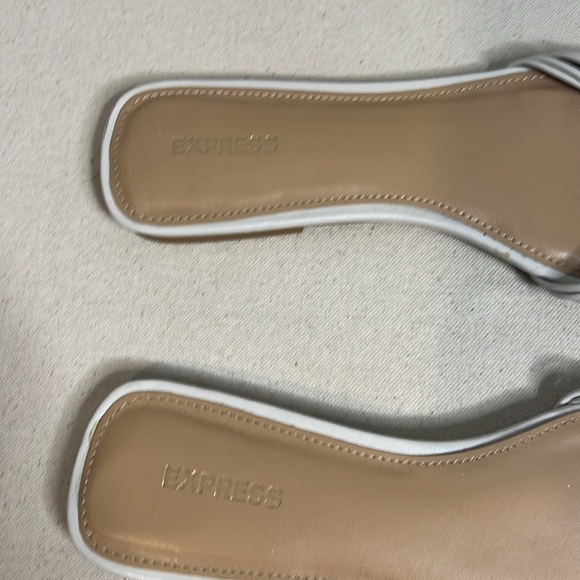 Express White Nautical Knot Sandals - Picture 5 of 5